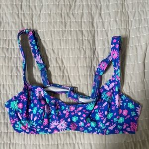 BRIGHT SWIMWEAR capri top sky purple